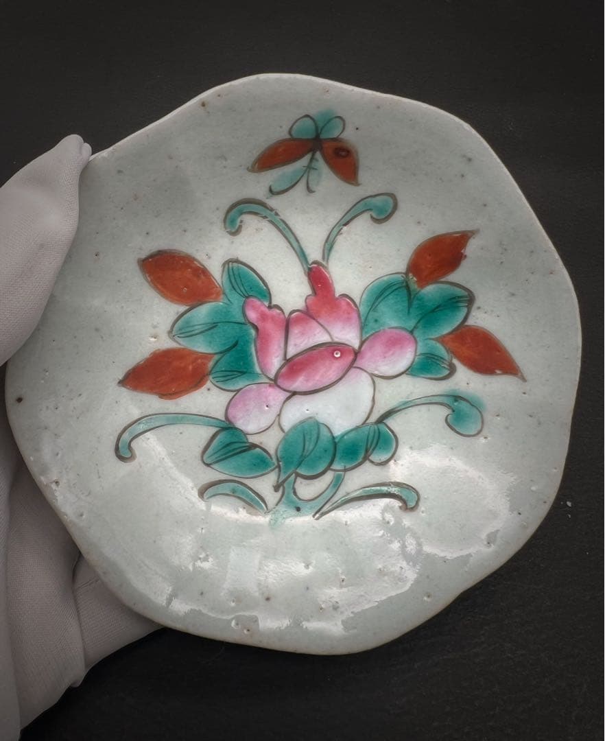 中国美術 古玩 清代高足盤2点