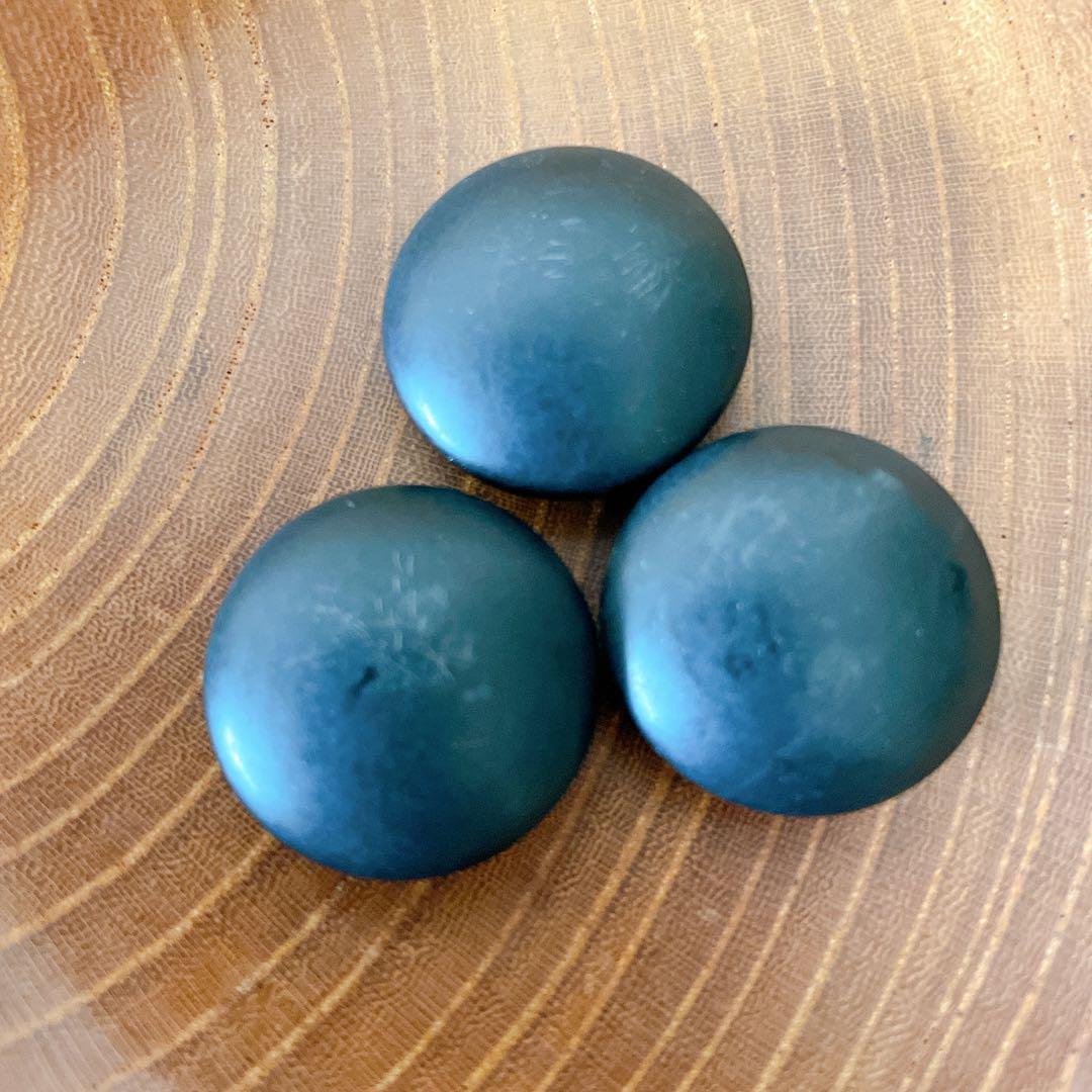 【厚さ9.5mm】 本蛤碁石 (白180個/黒180個)　木箱入り