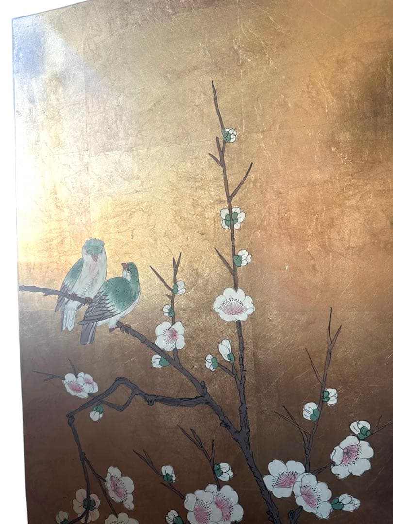 【大幅値下げ！】和風 蒔絵風 ジュエリーシェルフ ビロード張り 6段棚 店舗什器