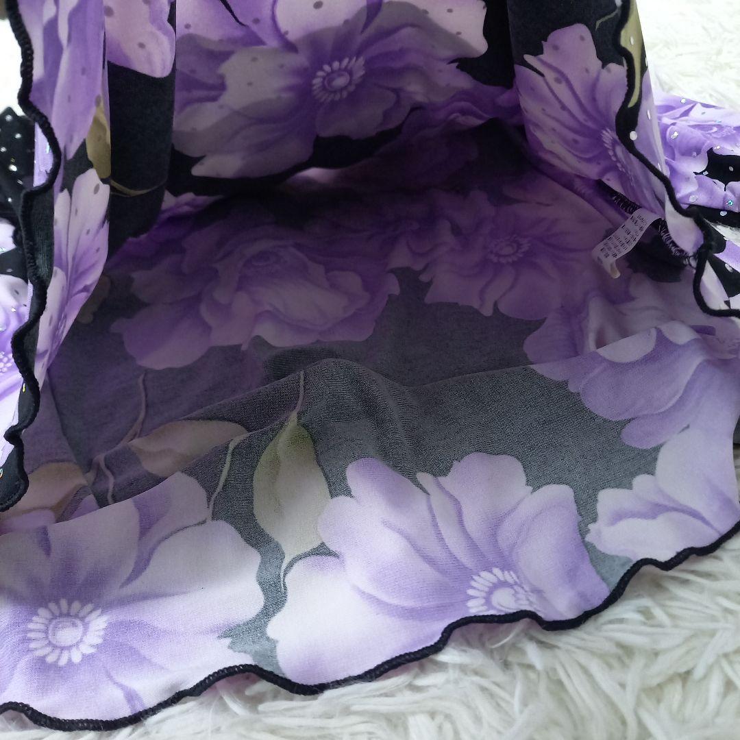 Sanline　サンリーヌ　社交ダンス　セットアップ　ドレス　スパンコール　薔薇