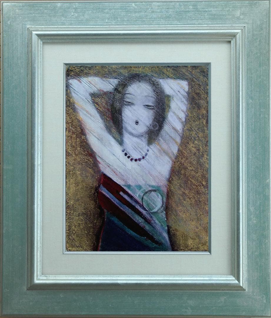 油絵 菅家令子 絵 絵画 インテリア F3-32023 愛しい女たち