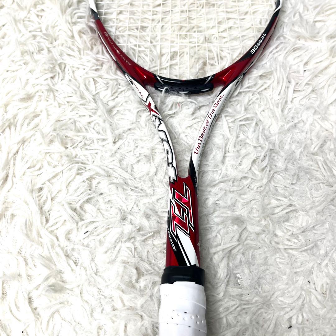 【美品】ミズノ XYST T1 0U 最終型 ソフトテニス ラケット レッド