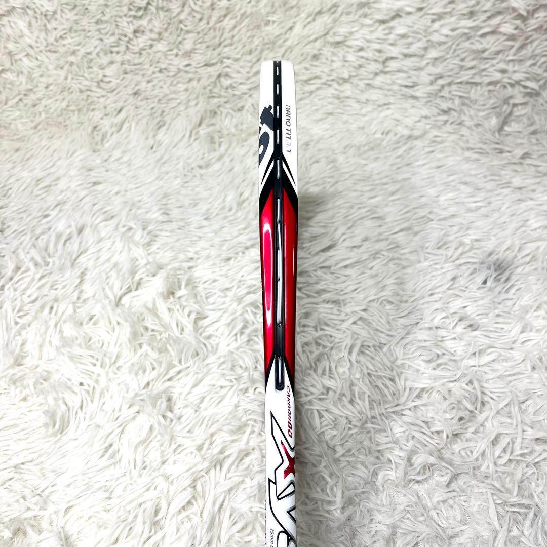 【美品】ミズノ XYST T1 0U 最終型 ソフトテニス ラケット レッド