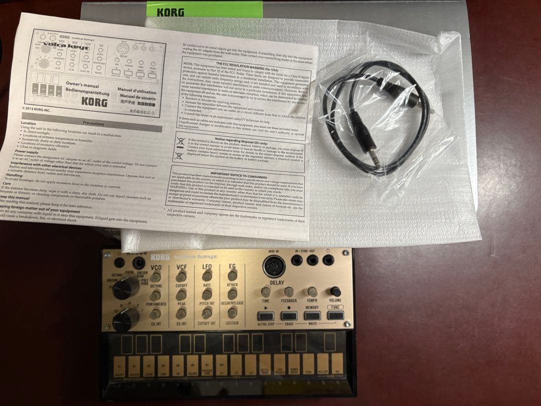 【箱・付属品付き】KORG volca keys