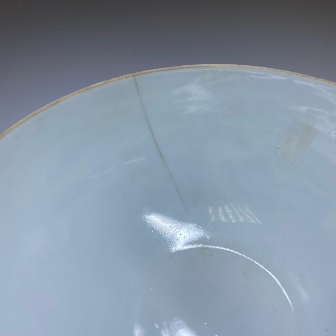 中国清時代　乾隆年製　薄胎極上人物風景画鉢　箱付　東Y7-0331☆2Fトヒト