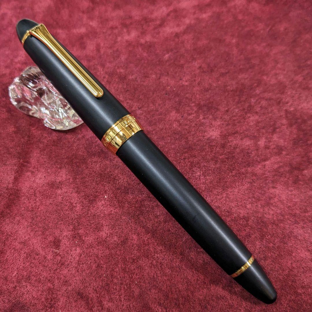 稀少マット梨地 SAILOR プロフィット21万年筆 黒/ゴールド 21K