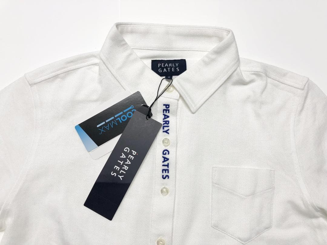 ○★新品未使用　PEARLY GATES　長袖ポロシャツ　2　ホワイト