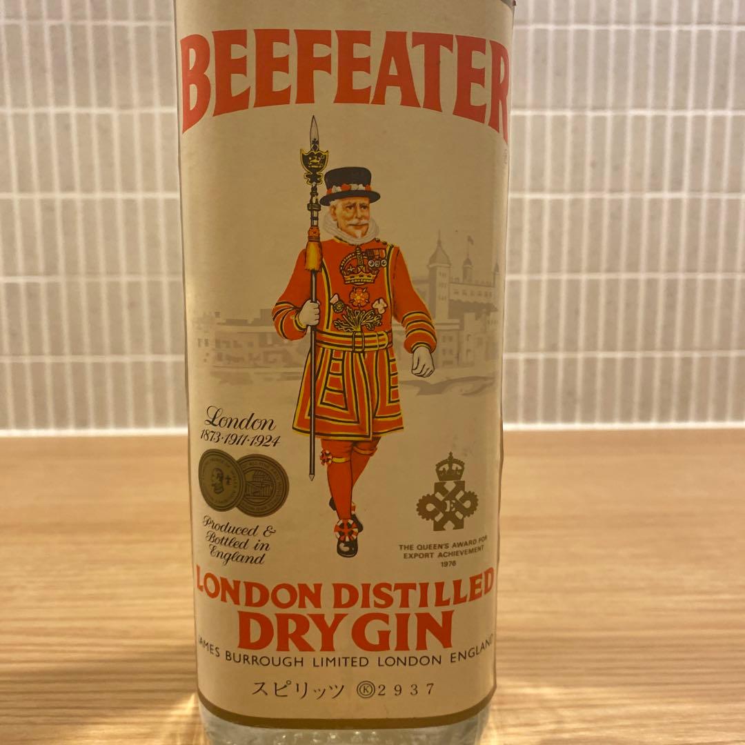 ジン　ビーフィーター　　旧旧ラベル　47度　古酒　ビンテージ　リキュール