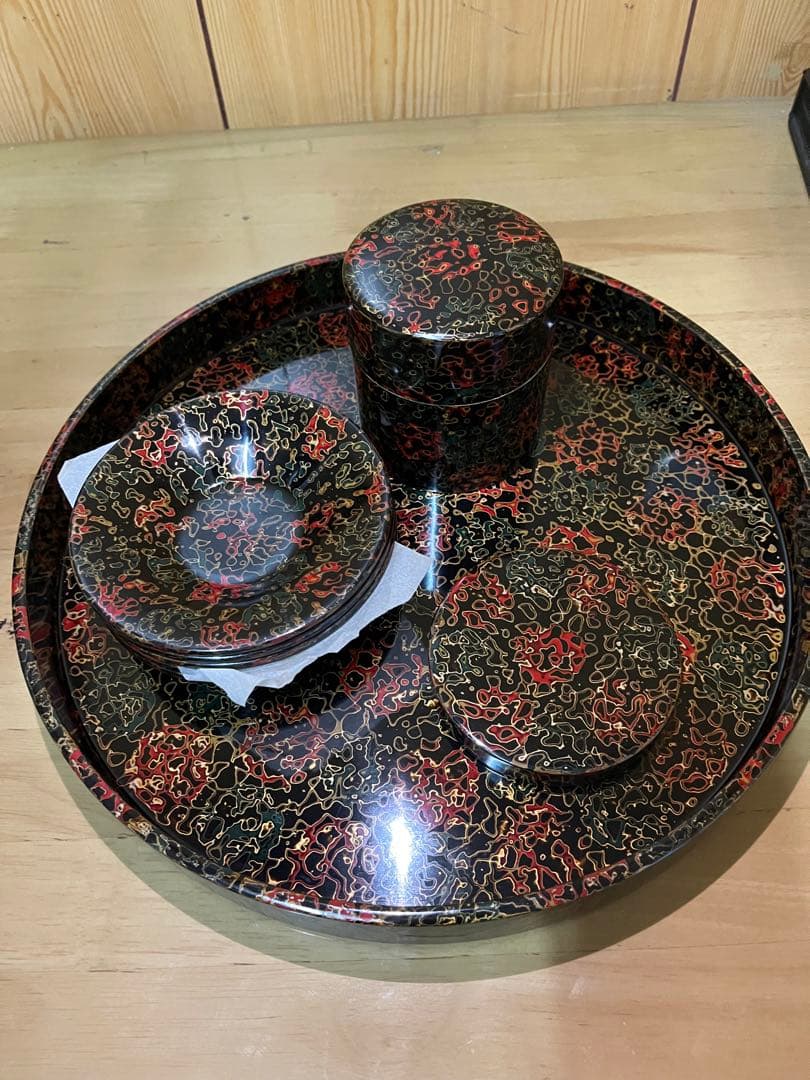 津軽塗　漆器 茶道具