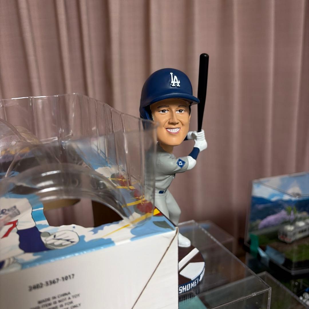レア品大谷翔平 ボブルヘッドフィギュア球場配布品グレーユニフォーム