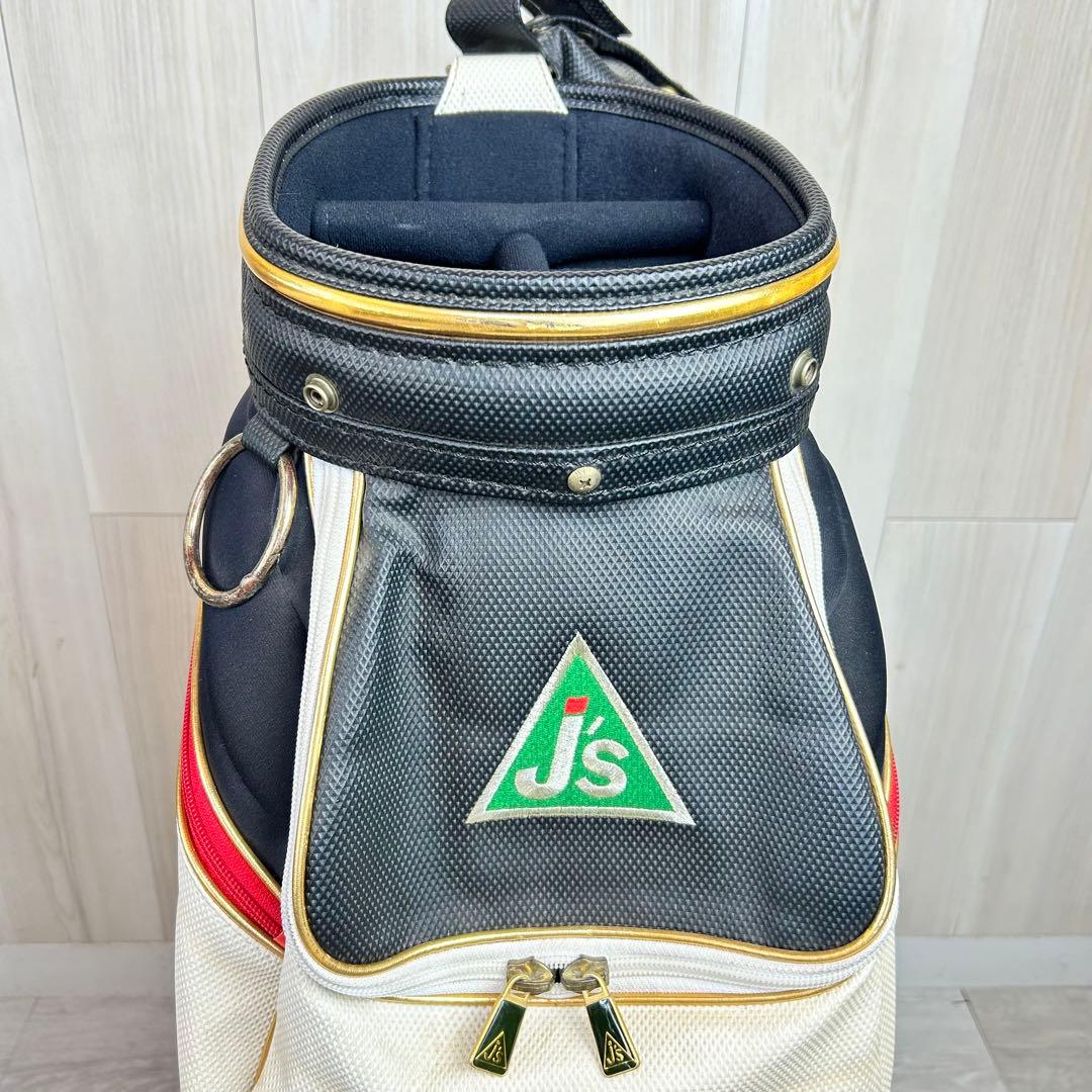 【訳あり】希少！J's ジャンボ尾崎 キャディバッグ フードなし　ケース割れ