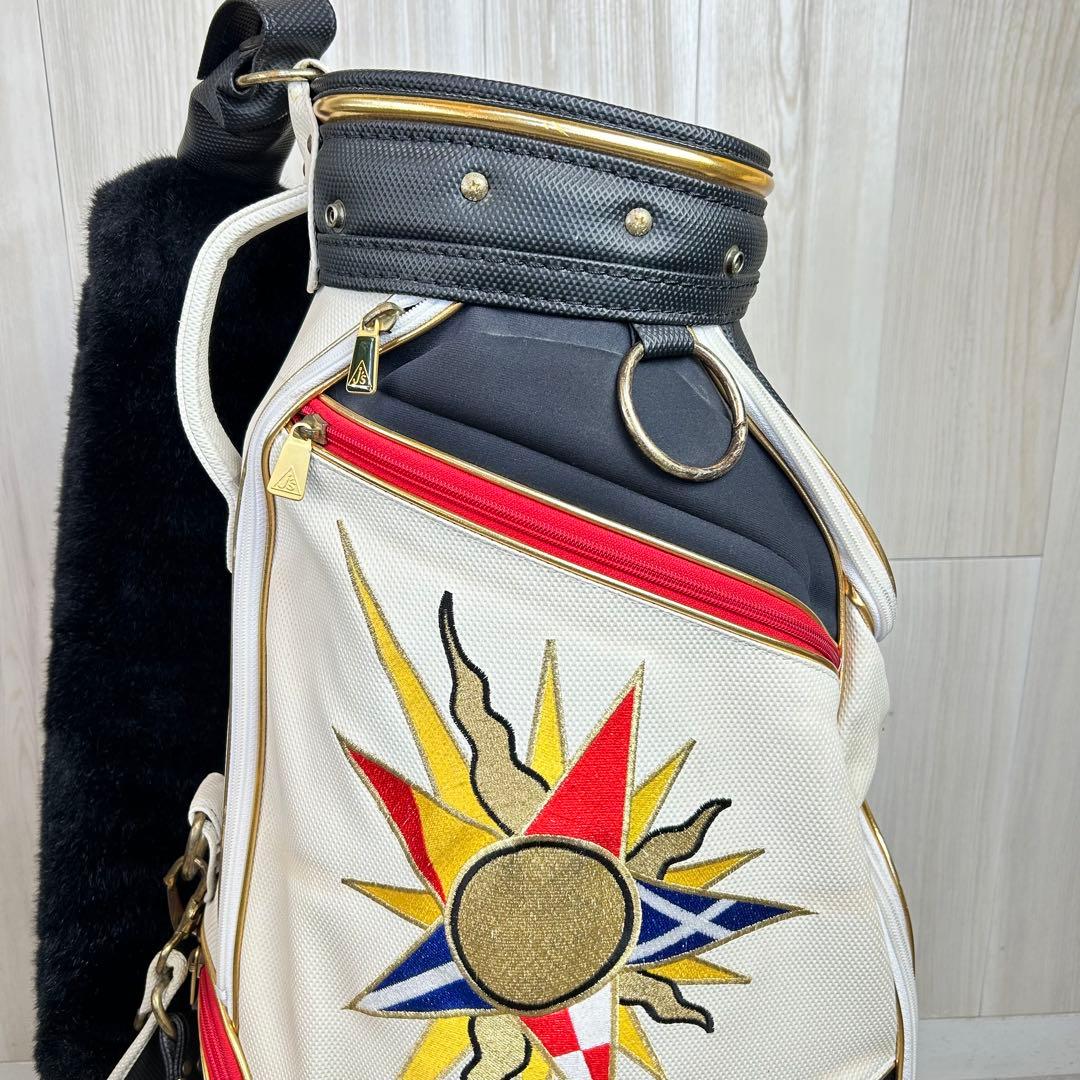 【訳あり】希少！J's ジャンボ尾崎 キャディバッグ フードなし　ケース割れ