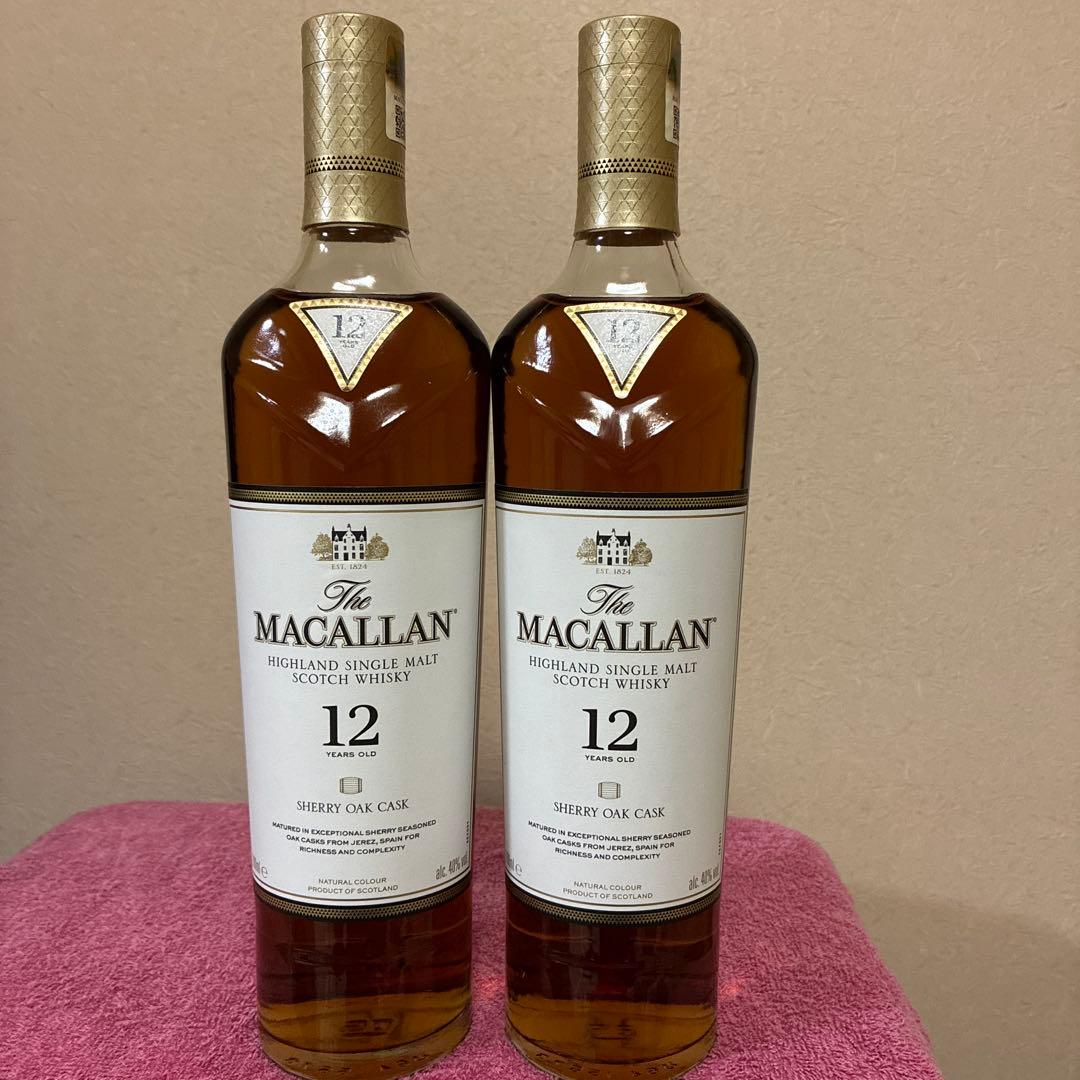 マッカラン12年 シェリーオーク 700ml 2本　ウイスキー