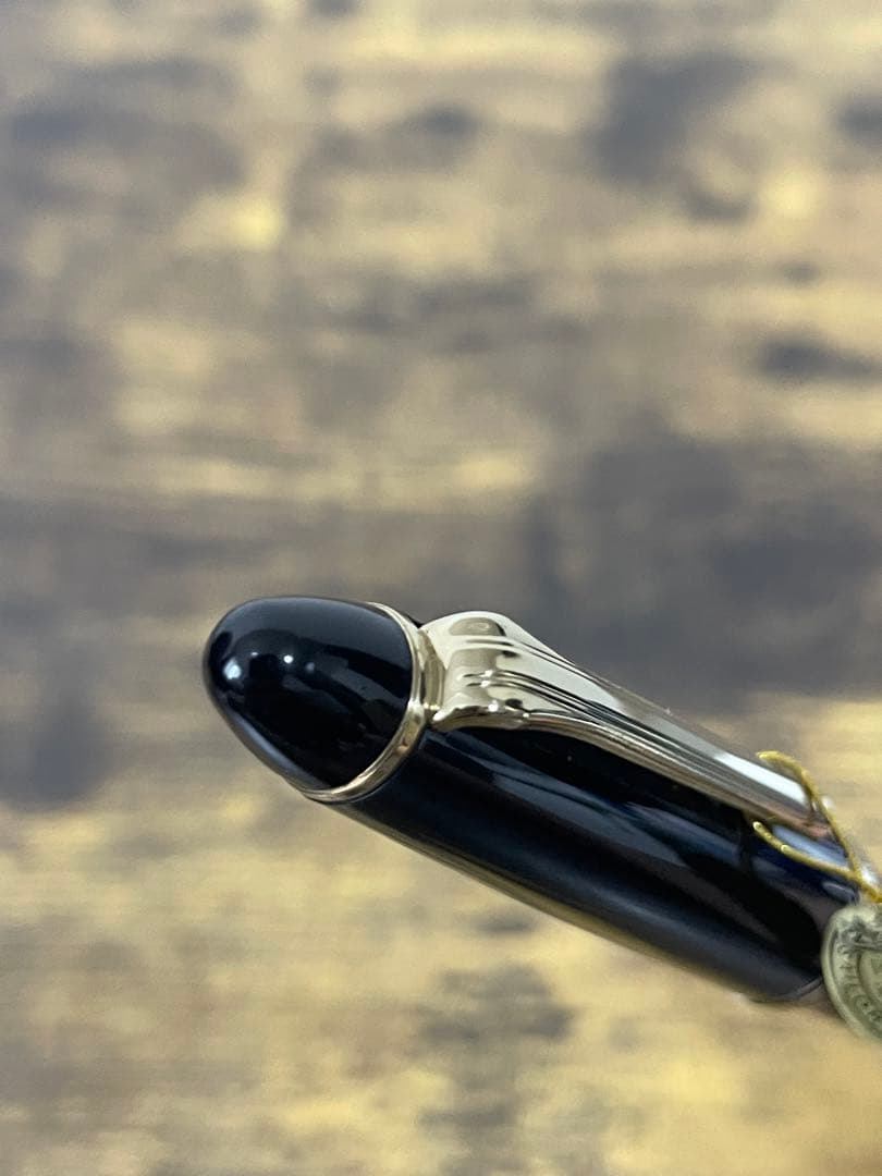 未使用　タグ付き　旧ニブ　JIS刻印　14金　ホワイトゴールド　万年筆　字幅B