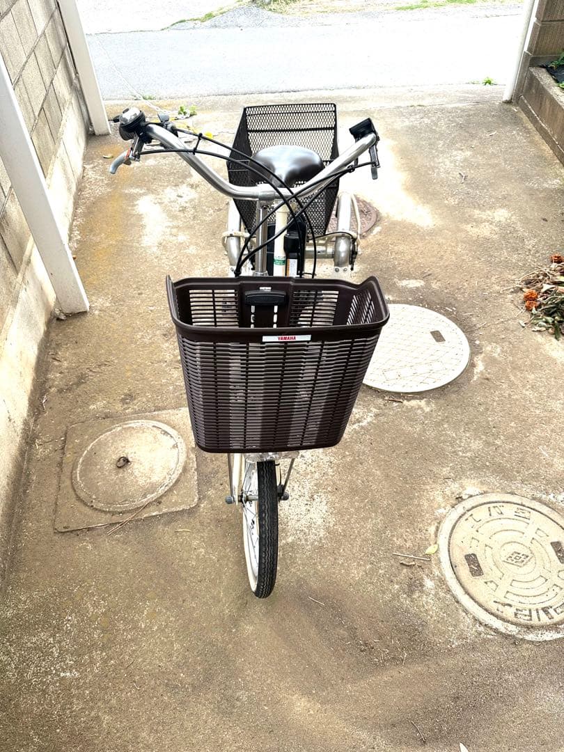 YAMAHA 電動アシスト三輪車 前カゴ付き