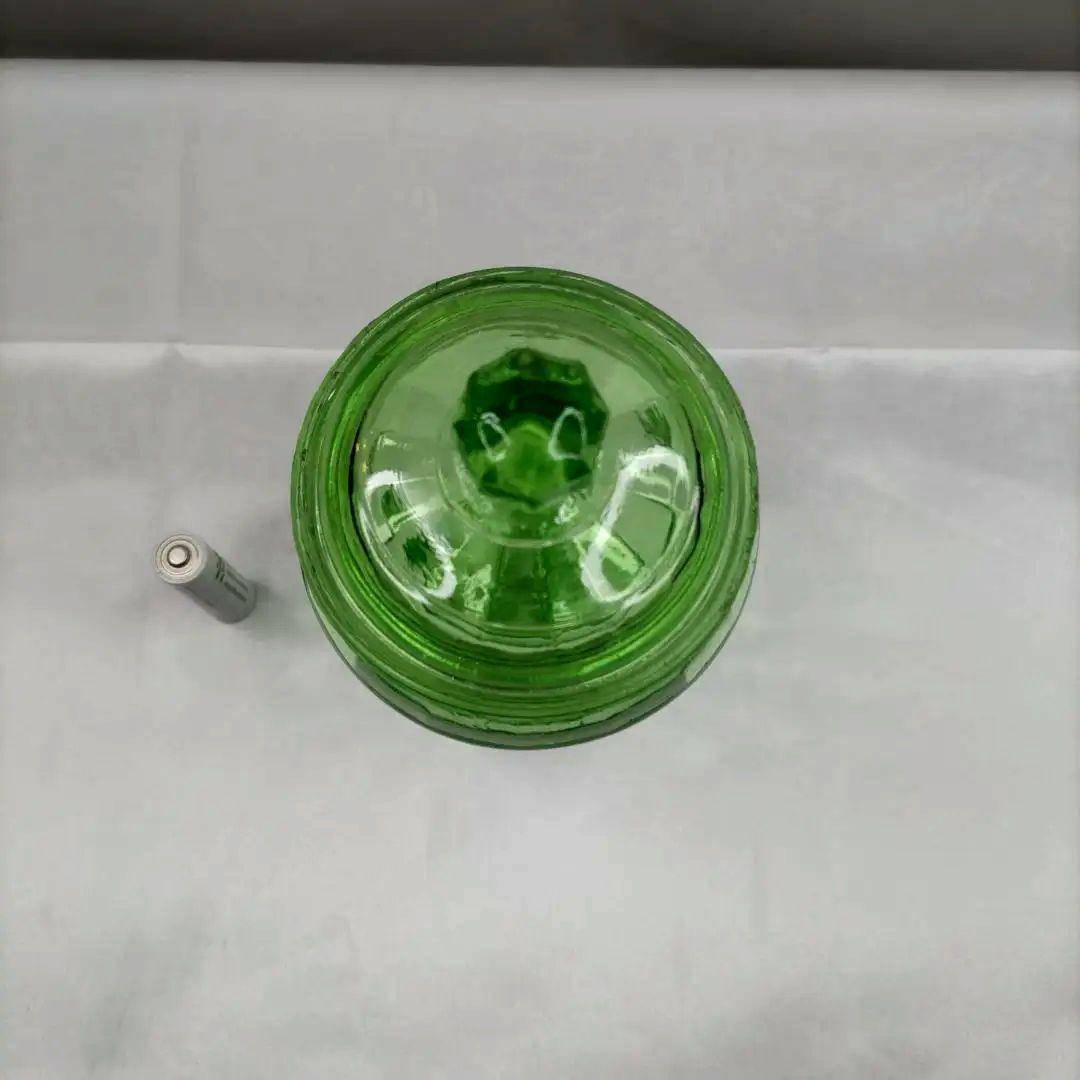 ウランガラス　キャンディポット　希少　レア　アンティーク　1客