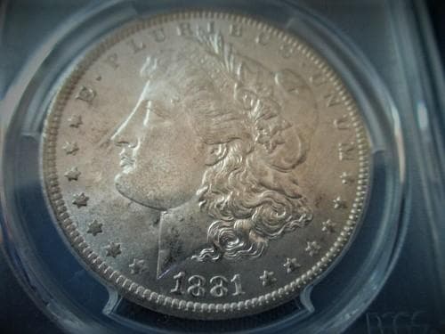 【PGCS鑑定付き】アメリカ　モルガンダラー1ドル銀貨（1881-O）本物保証