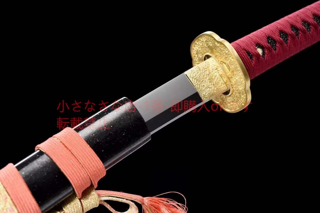 26寸銅装鋒鋼超鏡面武士刀『鏡面紅武士』 古兵器 武具 刀装具 日本刀 居合刀