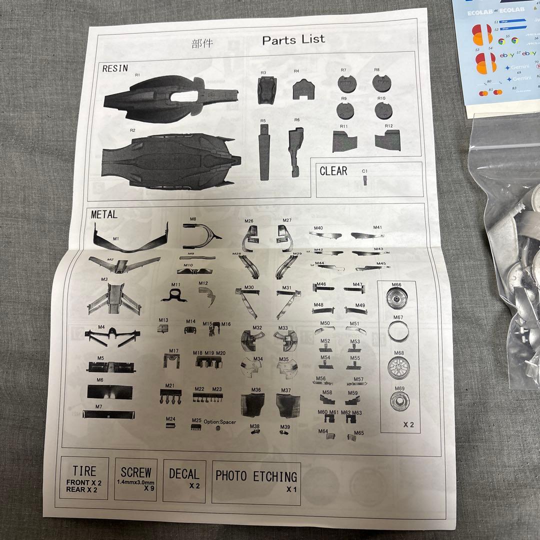 モデルファクトリーヒロ　プラモデル　1/20スケール　M-F1 2025 新品