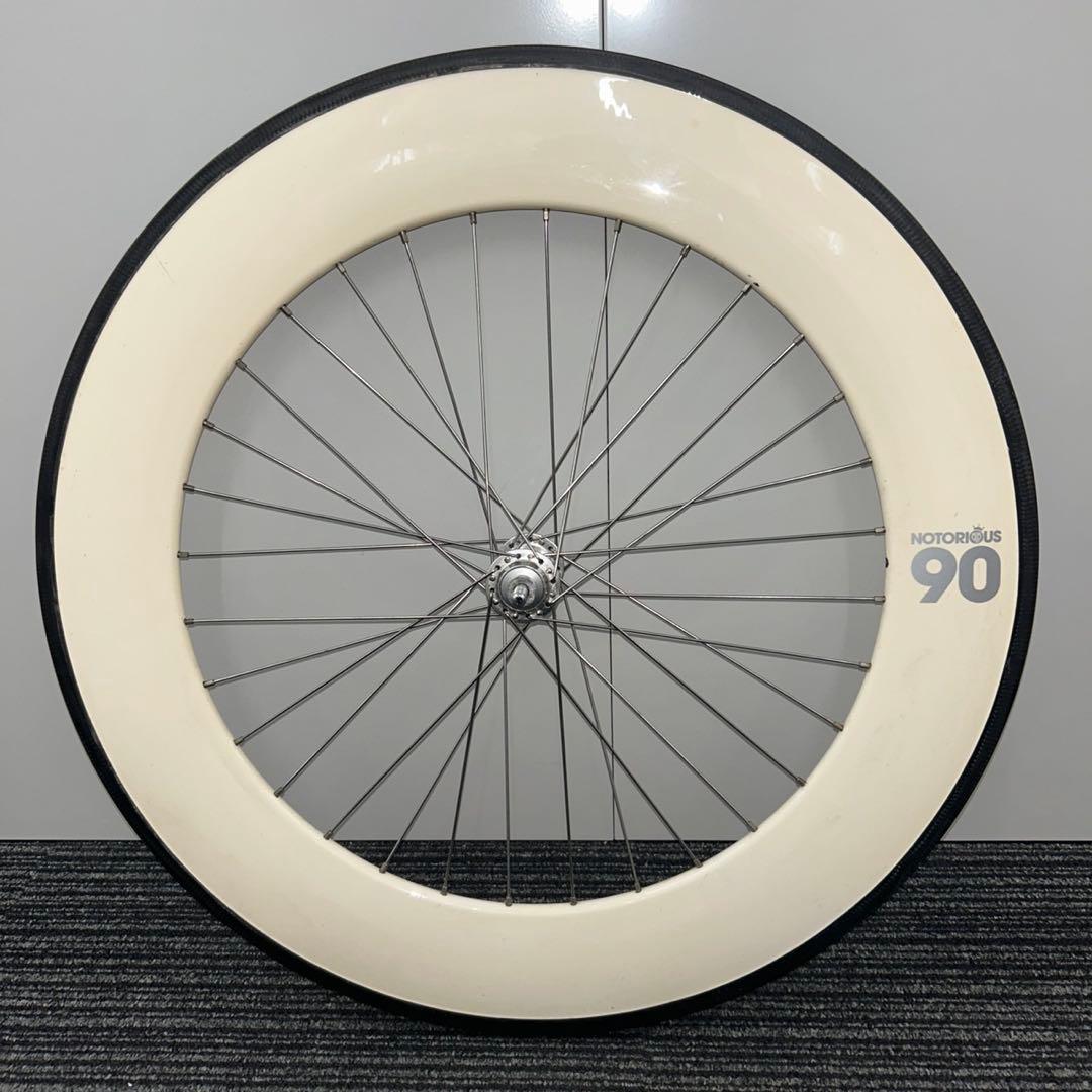 レアBLB NOTORIOUS90ホワイトカーボンディープリム