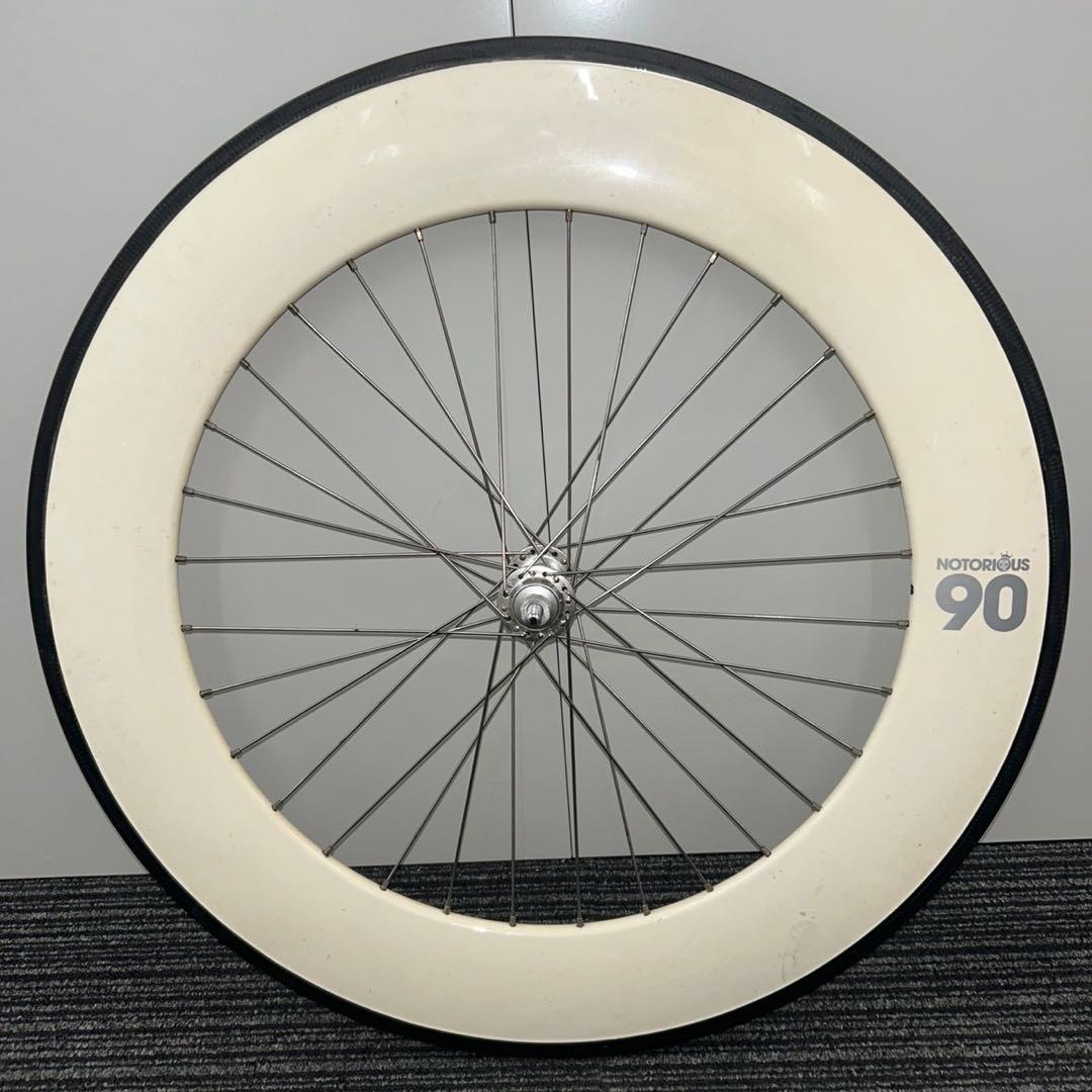 レアBLB NOTORIOUS90ホワイトカーボンディープリム