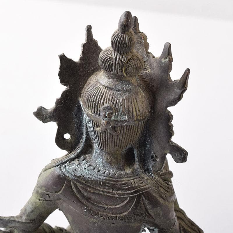 仏教美術　古銅青銅　チベット仏　仏像　置物　Ｖ　7727