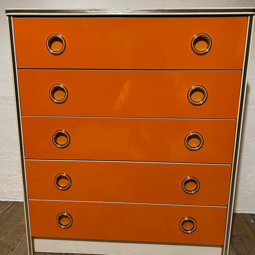 【オレンジ】レトロポップなタンス