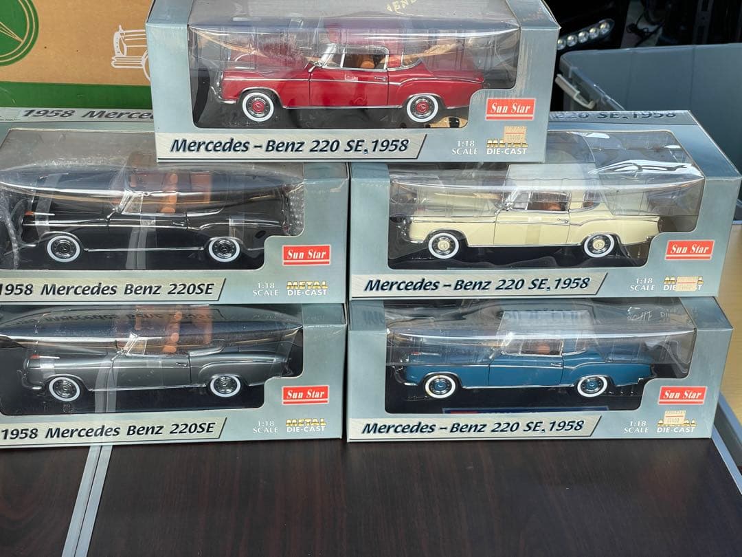 メルセデスベンツ220SE サンスター ミニカー5台セット
