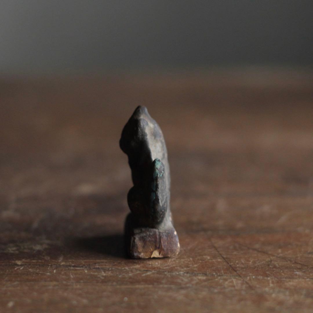 古い 土人形 狛犬 古道具 アンティーク 狛犬のみ