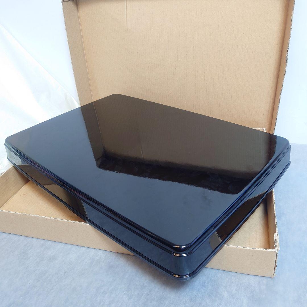 未使用 PC 賞状盆 金渕 54cm 黒と金 約55x38x5.5cm