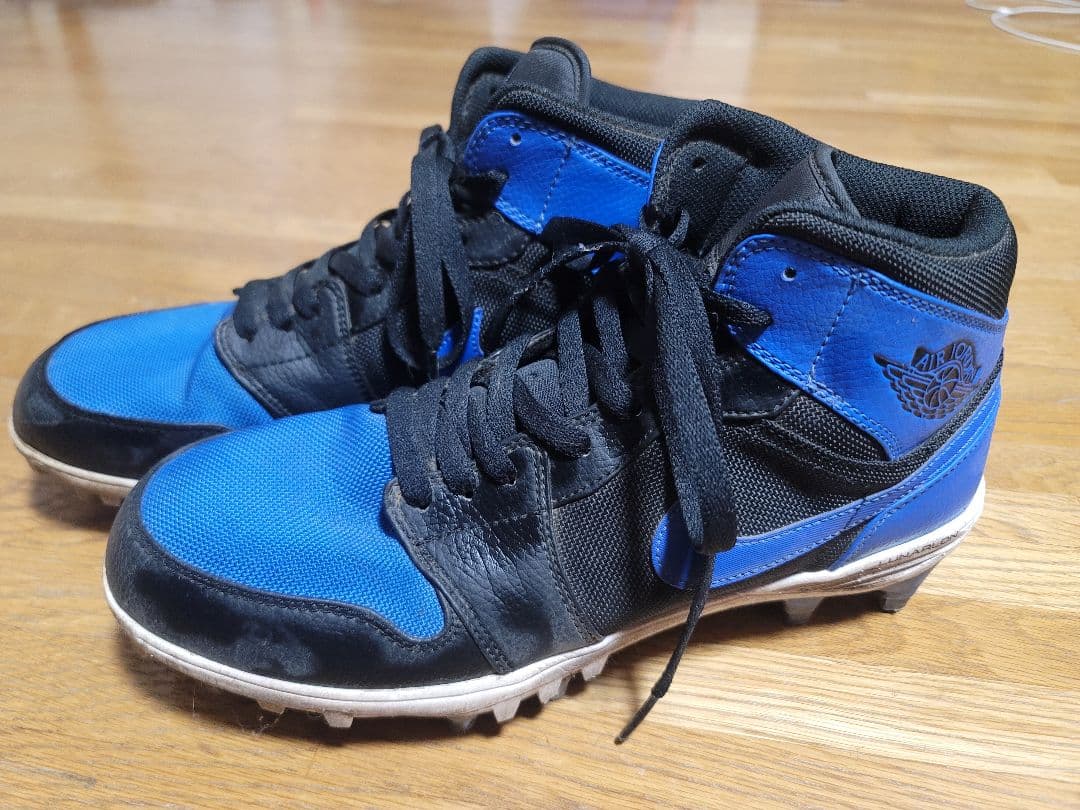 エアジョーダン1 ハイカットスパイクシューズ 青黒