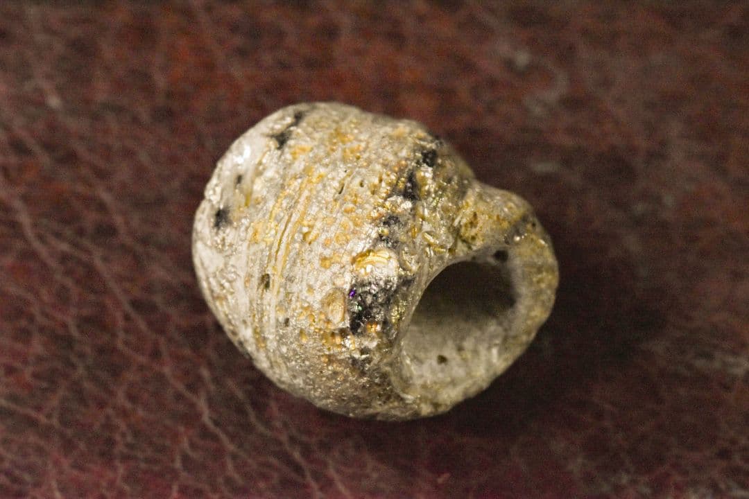 紀元前後 アフガニスタン出土 金化ローマングラスビーズ