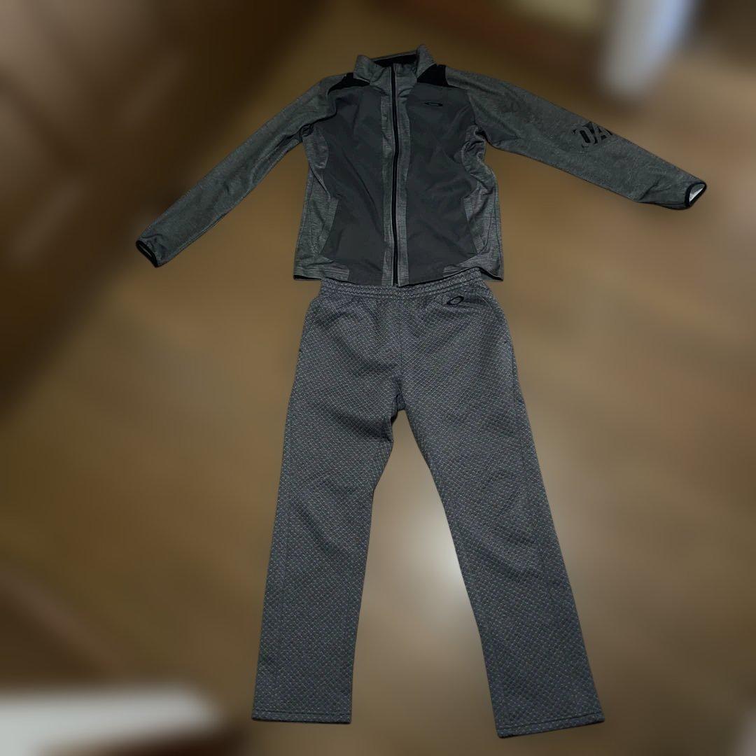 OAKLEY グレー チェック柄 ジャージ上下セット