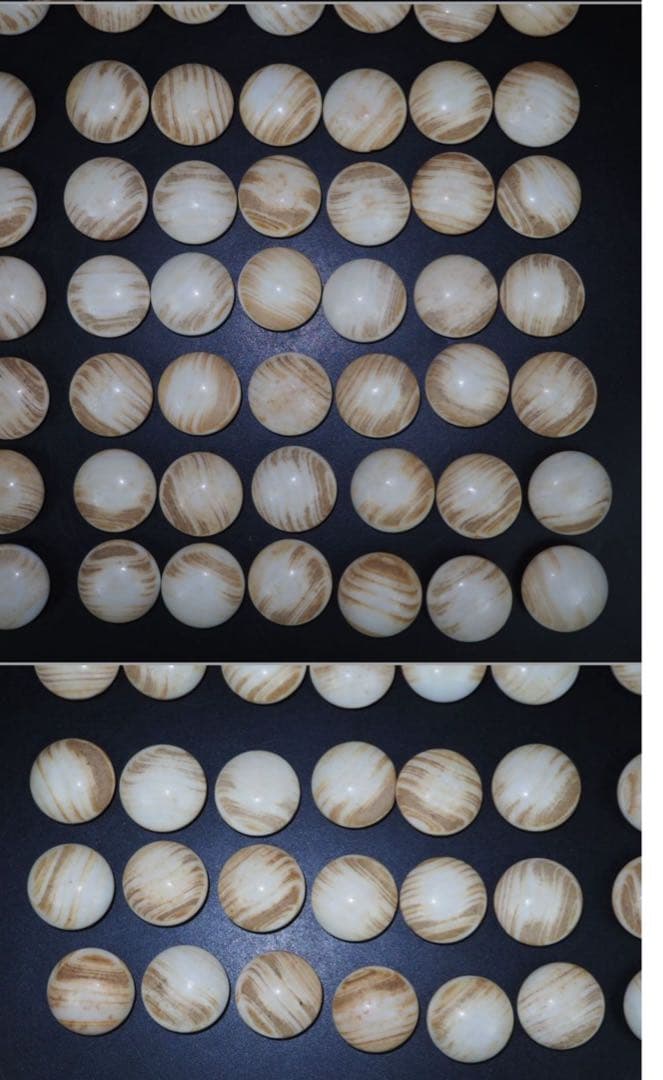 送料無料　日向特産　日向スワブデ蛤碁石32号・碁笥セット　旧家蔵出