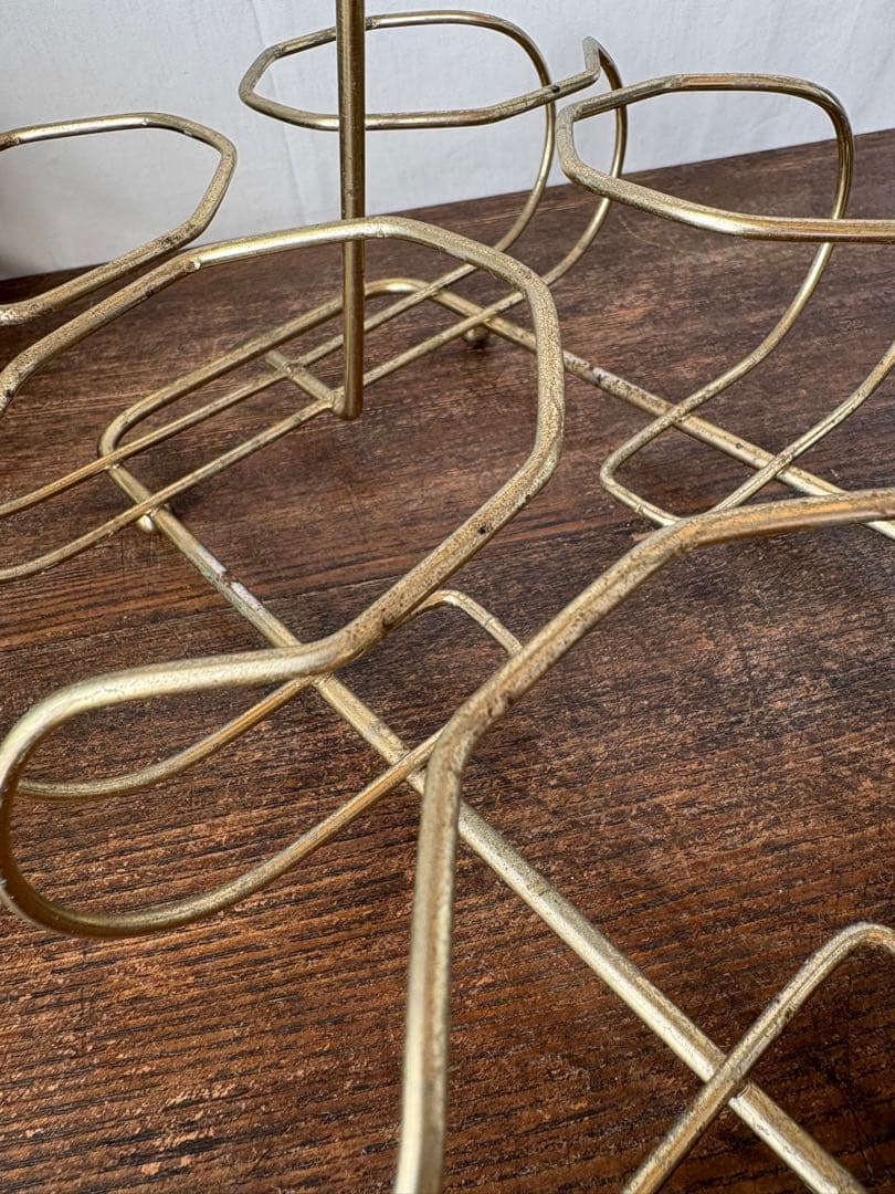 最終価格 ビンテージ グラス8個＆グラスホルダー セット