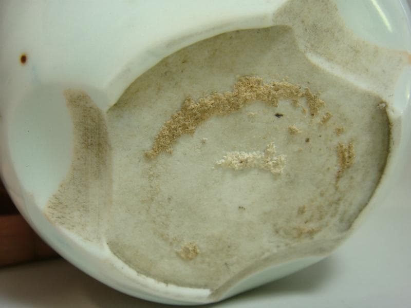 火入れ■古い煙草盆 花唐草紋 灰器 手炉 花器 たばこ盆 古民具 時代物骨董品■