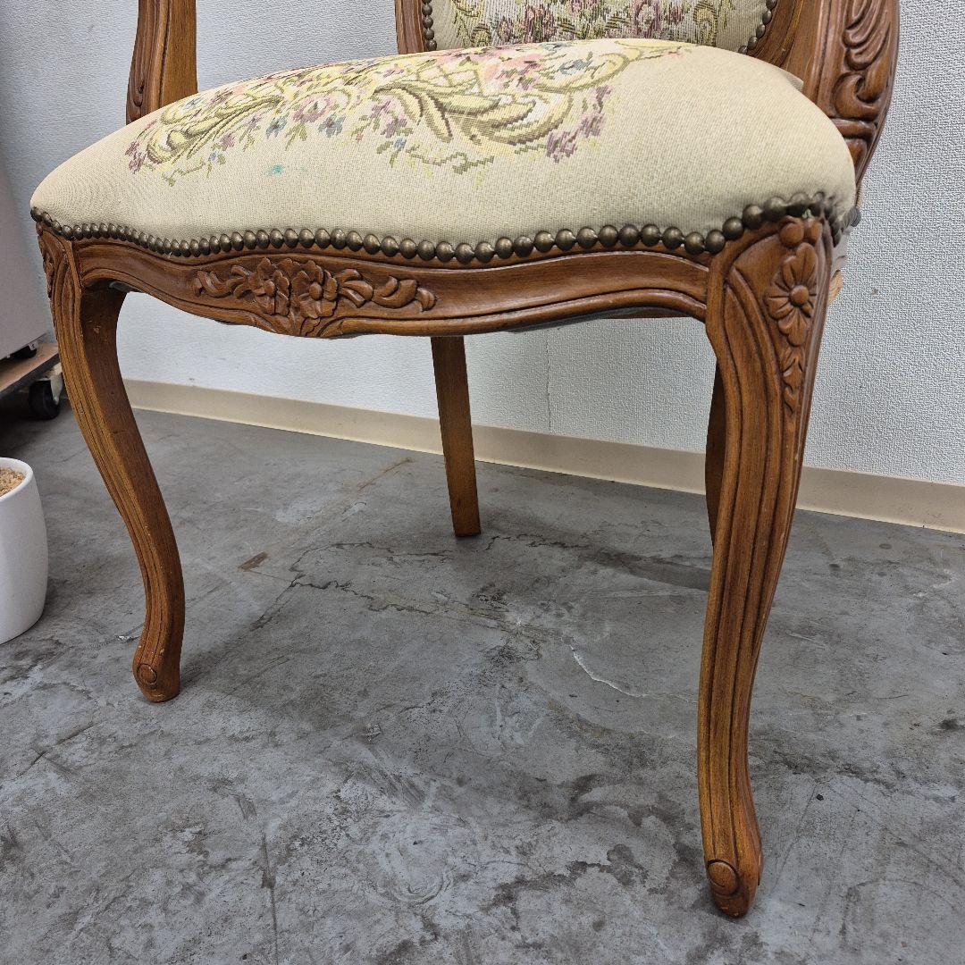 M7/1224y04　木製椅子 アンティーク調 クラシックチェア