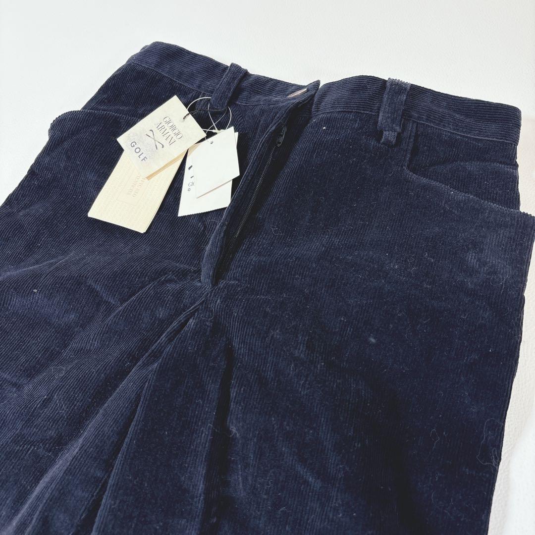 GIORGIO ARMANI GOLF コーデュロイパンツ 40 紺 デサント製