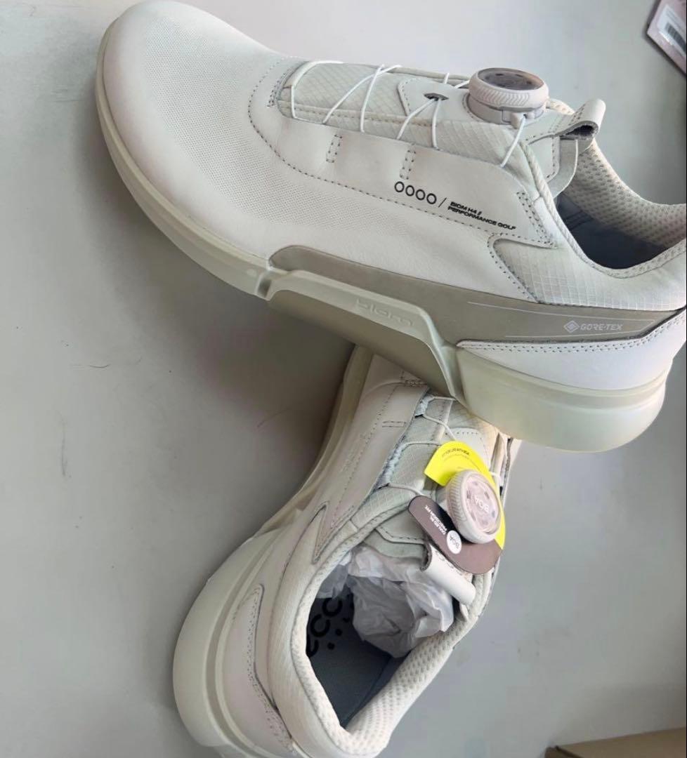 ECCO ウィメンズ レザーGore-Texゴルフシューズ