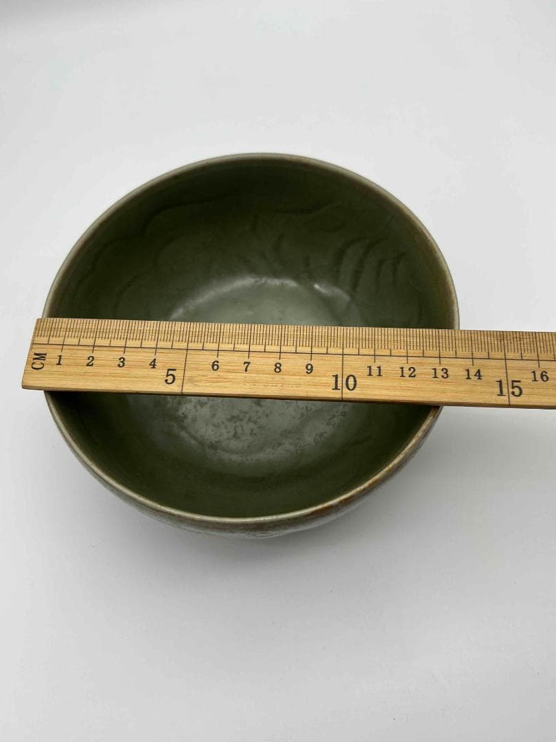 元時代から明時代　青磁　龍泉窯茶碗　大鉢 青磁茶碗　越州窯 唐物(D-65)