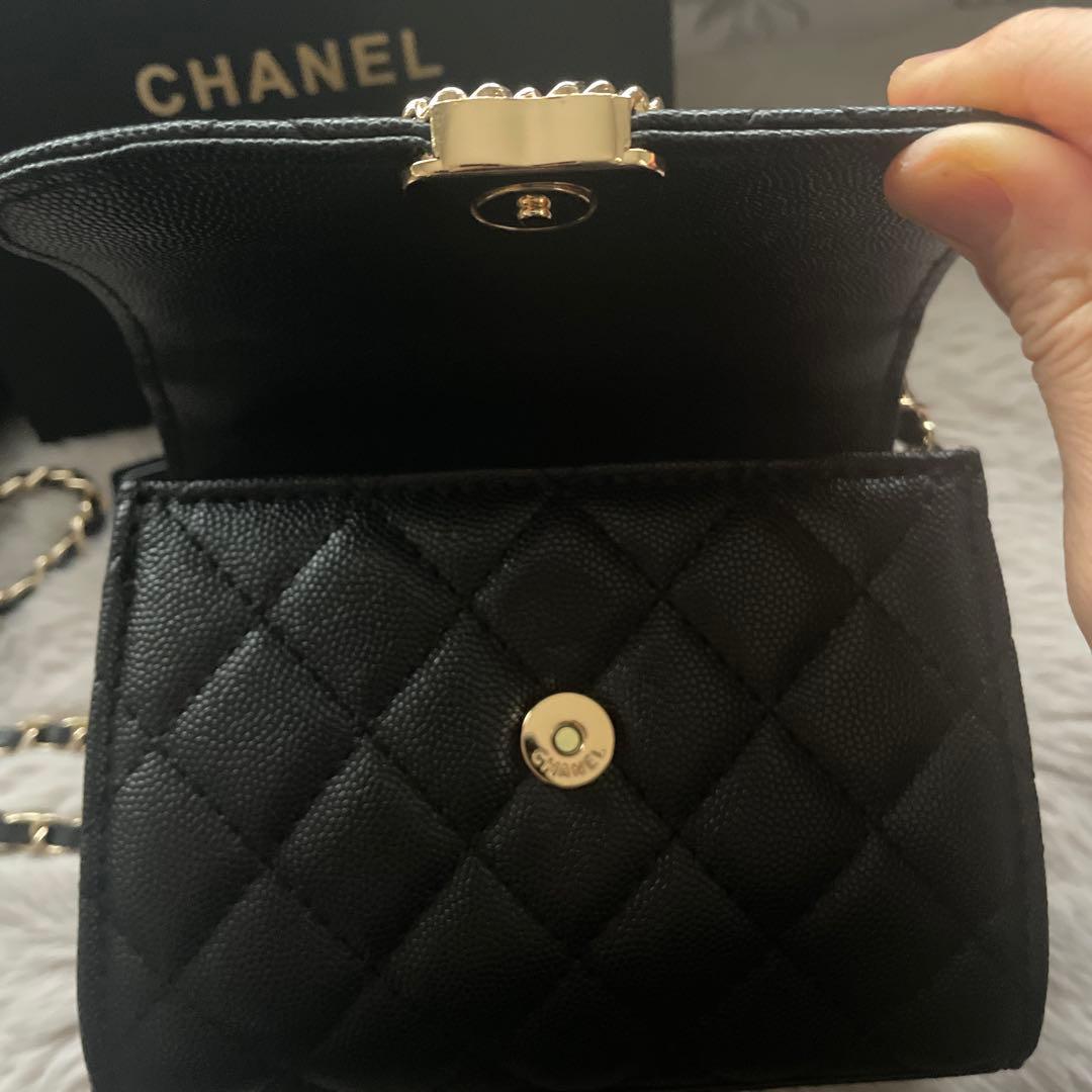 CHANEL チェーン　ショルダーバッグ ウォレットブラック ノベルティ