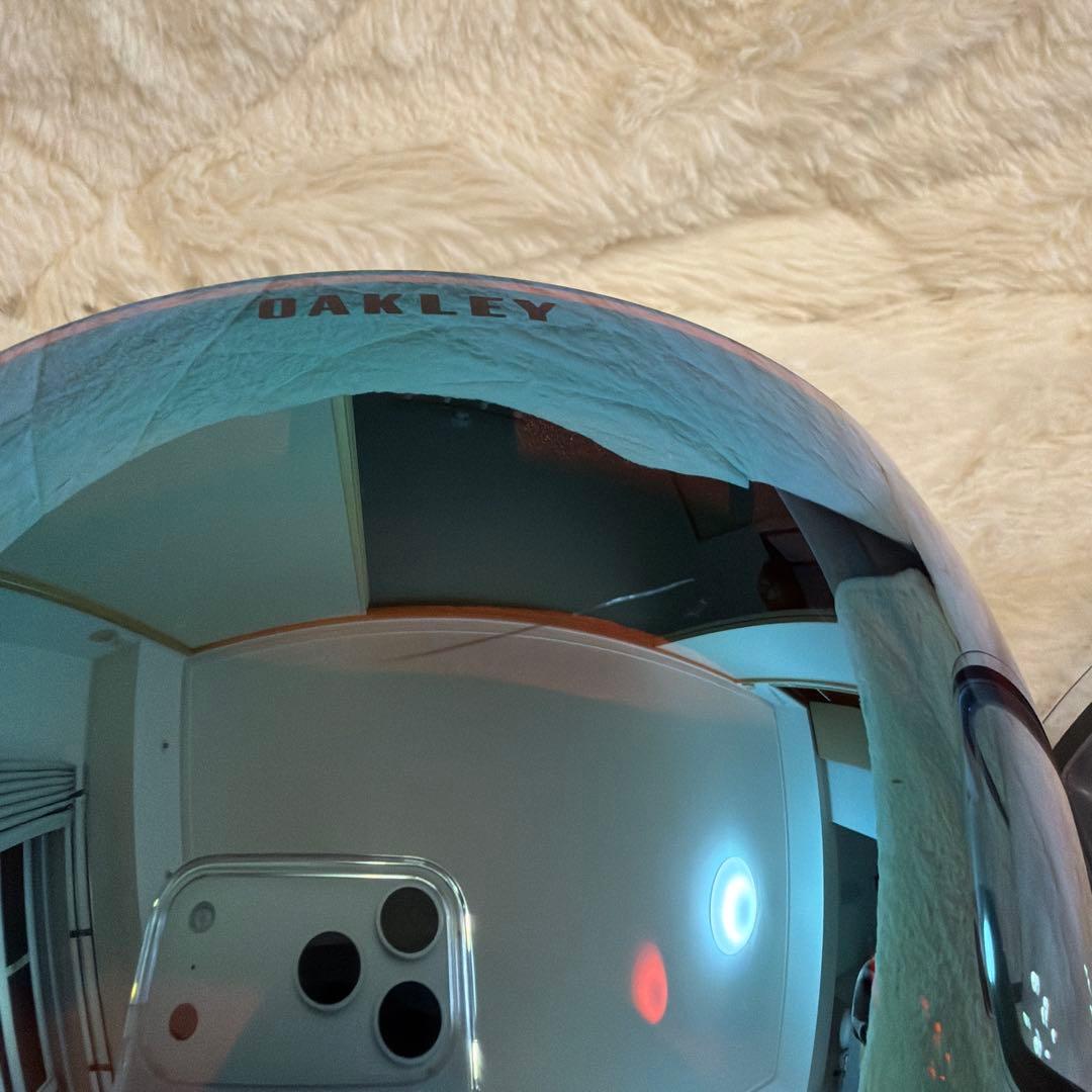よ*)様 OAKLEY ゴーグル フライトデッキ　ミラー仕上げ 透明予備レンズ付