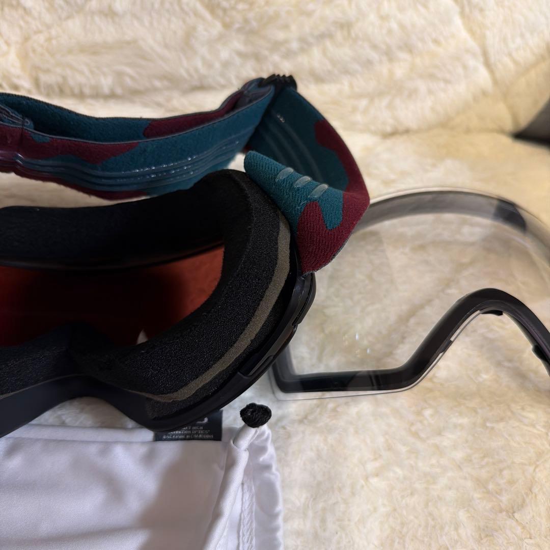 よ*)様 OAKLEY ゴーグル フライトデッキ　ミラー仕上げ 透明予備レンズ付