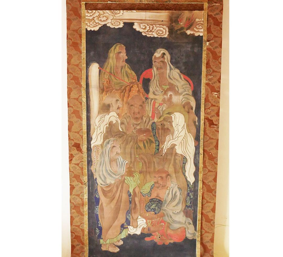 【博物館級】◆『 吉山明兆(兆殿司) 十六羅漢図』◆検） 狩野永徳 狩野探幽