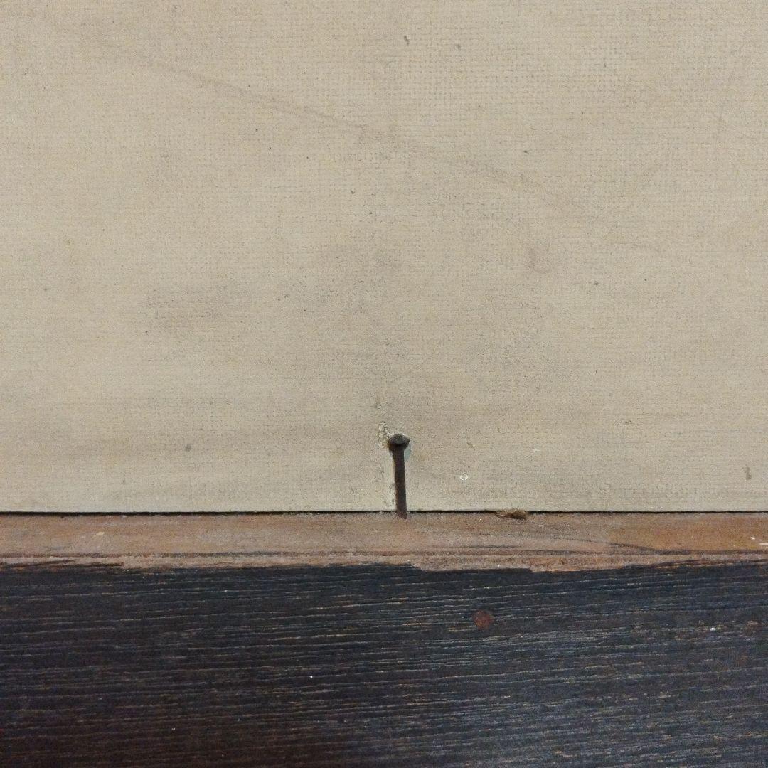 昭和初期　油絵板書き　油絵