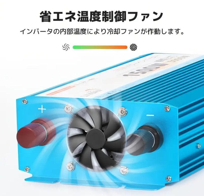 0817 LVYUAN 1500W 正弦波　純正弦波　インバーター 12V車載用