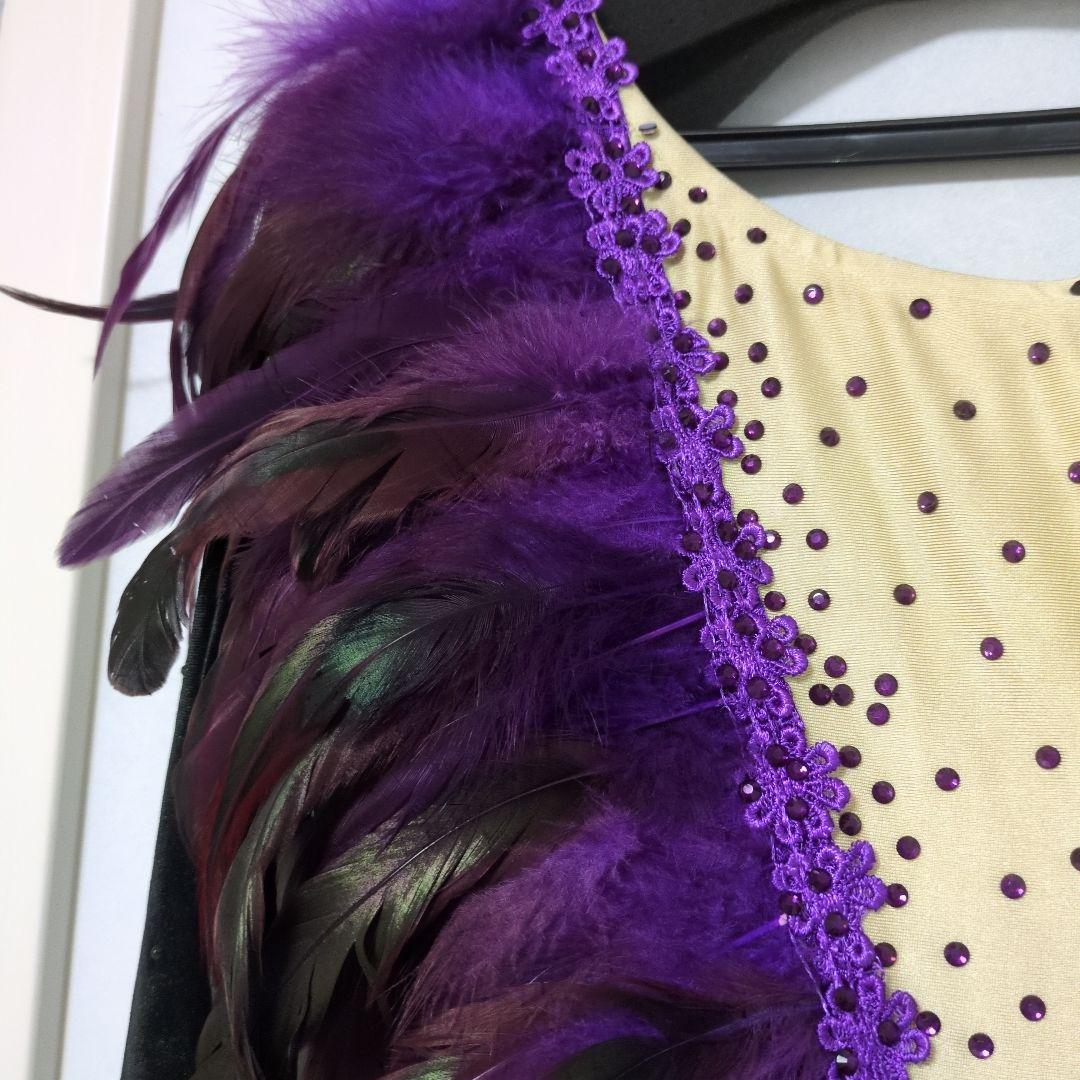 新品未使用★社交ダンス ドレス ✿ 羽根装飾　チャコット　ジャンティ　タカダンス