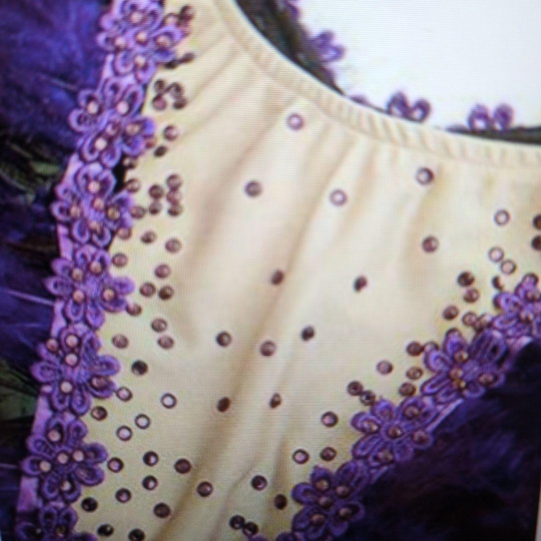 新品未使用★社交ダンス ドレス ✿ 羽根装飾　チャコット　ジャンティ　タカダンス