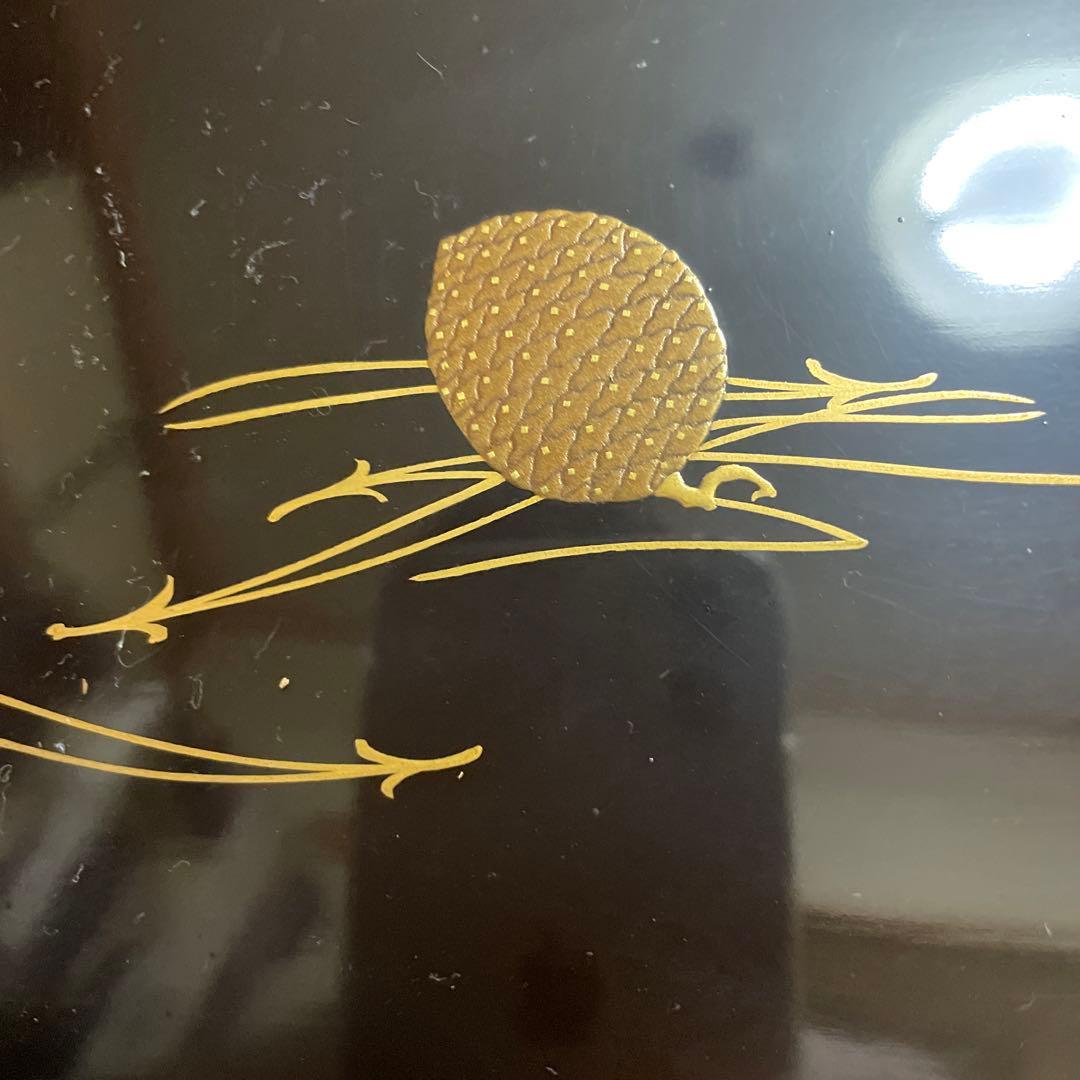 時代物　輪島塗り　蒔絵お盆　お膳　5個　汁椀4個サービス