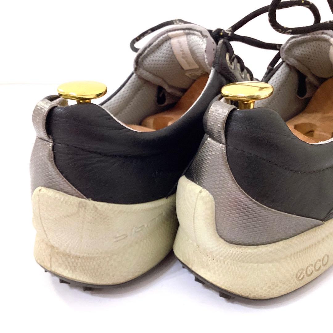 美品✨ECCO エコー ゴルフシューズ　バイオム24cm 黒 レザー